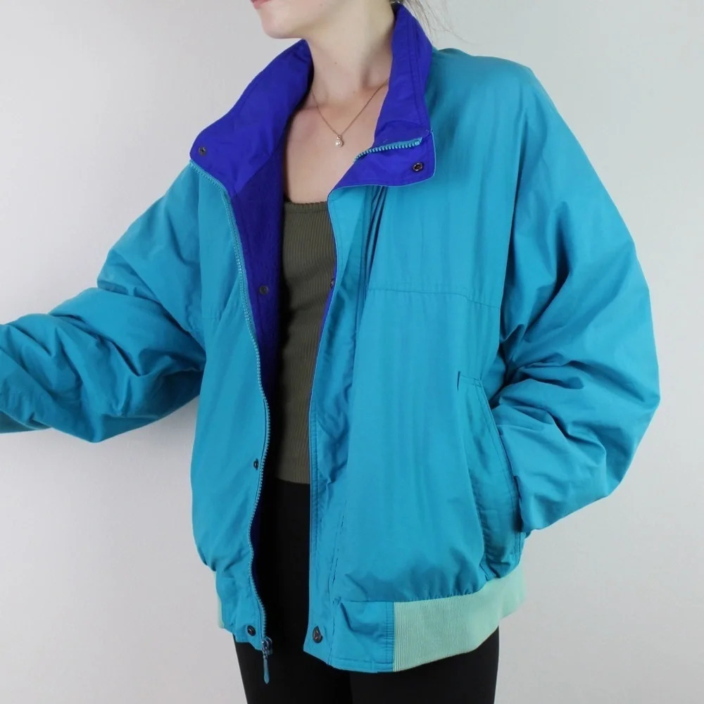 Vintage 2000s Pacific Trail Winter Jacket‎ | Bright Blue and Purple, Ski Jacket